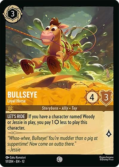 Bullseye Loyal Horse Wilds Unknown Lorcana card