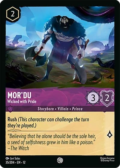 Mordu Wicked with Pride Wilds Unknown Lorcana card