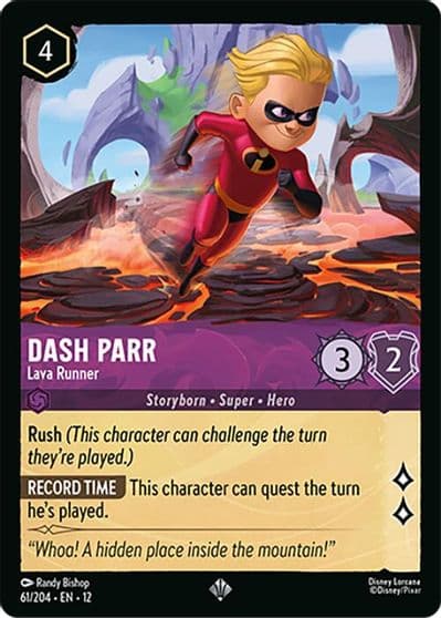 Dash Parr Lava Runner Wilds Unknown Lorcana card