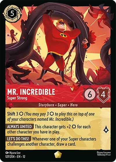 Mr Incredible Super Strong Wilds Unknown Lorcana card