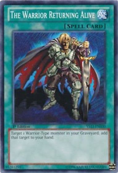 The Warrior Returning Alive Super Starter: V for Victory Yu-Gi-Oh! card