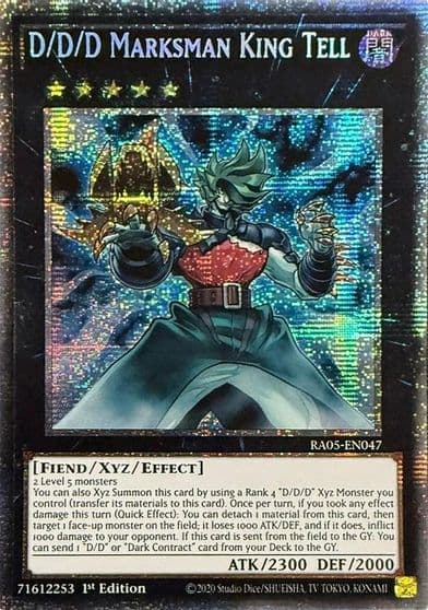 D D D Marksman King Tell Starlight Rare Rarity Collection 5 Yu-Gi-Oh! card