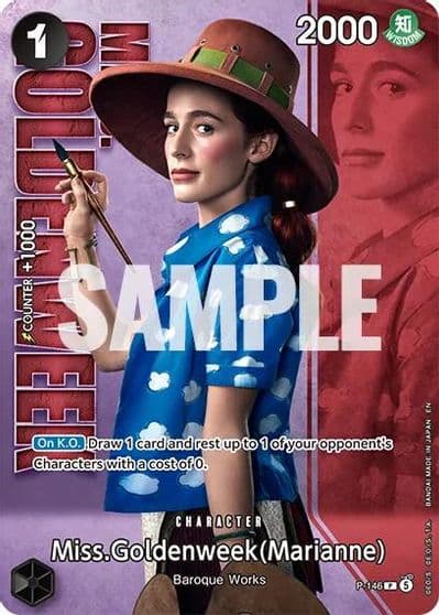 MissGoldenweek Marianne P 146 Premium Card Collection Live Action Edition Vol2 Baroque Works One Piece Promotion Cards One Piece card