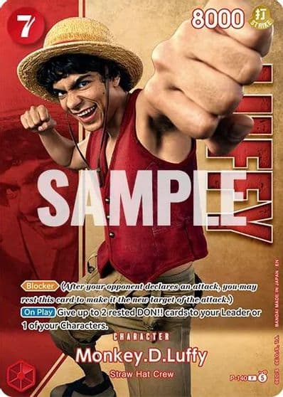 MonkeyDLuffy P 140 Premium Card Collection Live Action Edition Vol2 Straw Hat Crew One Piece Promotion Cards One Piece card