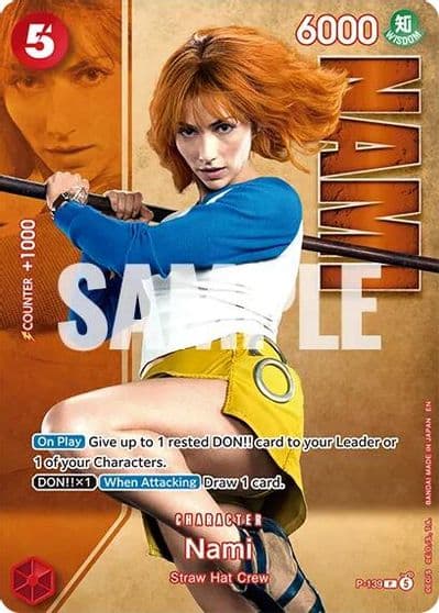 Nami P 139 Premium Card Collection Live Action Edition Vol2 Straw Hat Crew One Piece Promotion Cards One Piece card