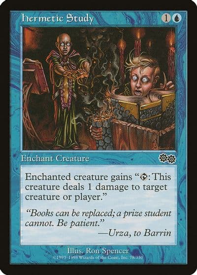 Hermetic Study Urza's Saga Magic card