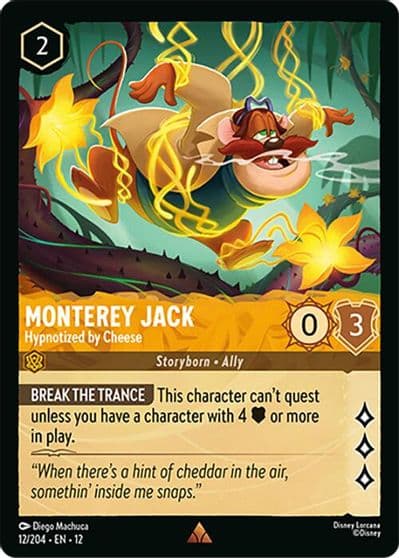 Monterey Jack Hypnotized by Cheese Wilds Unknown Lorcana card