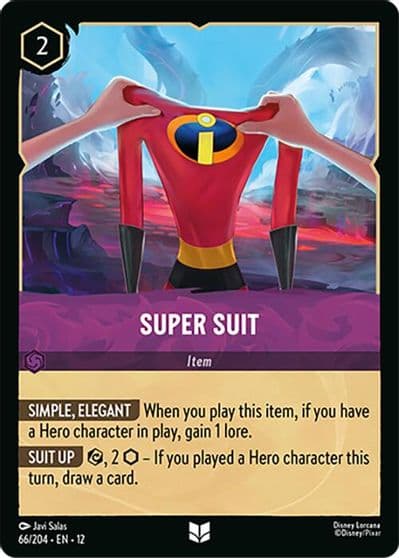 Super Suit Wilds Unknown Lorcana card