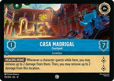 Casa Madrigal Courtyard Wilds Unknown Lorcana card