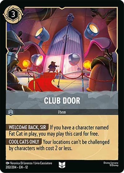Club Door Wilds Unknown Lorcana card