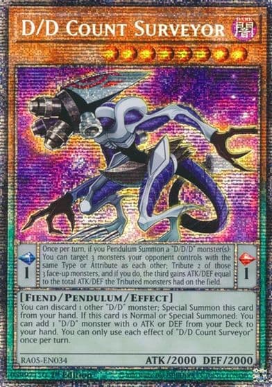 D D Count Surveyor Starlight Rare Rarity Collection 5 Yu-Gi-Oh! card