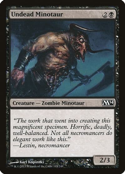 Undead Minotaur Magic 2014 (M14) Magic card