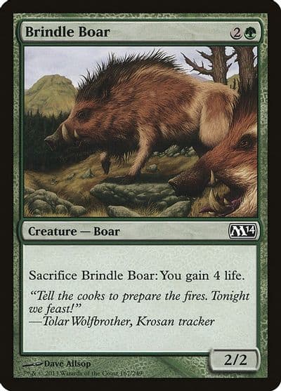 Brindle Boar Magic 2014 (M14) Magic card