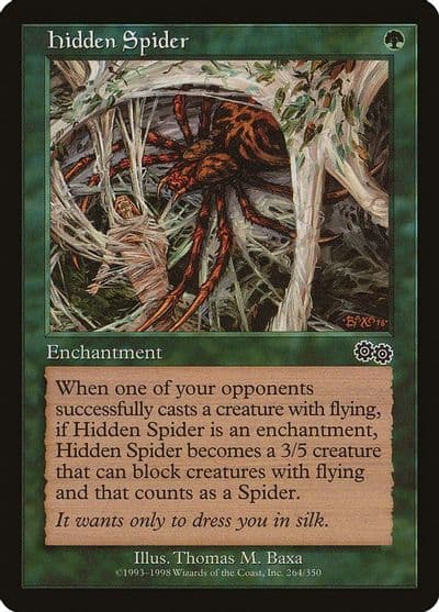 Hidden Spider Urza's Saga Magic card