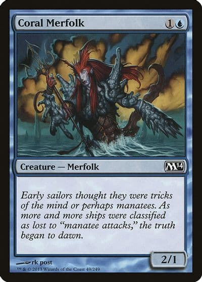 Coral Merfolk Magic 2014 (M14) Magic card