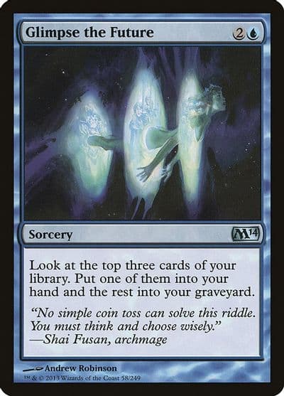 Glimpse the Future Magic 2014 (M14) Magic card