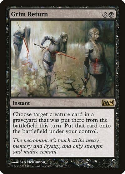 Grim Return Magic 2014 (M14) Magic card
