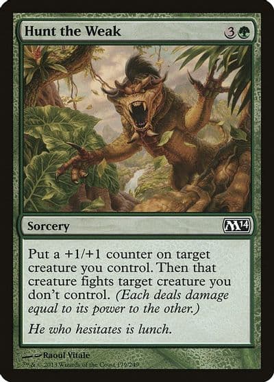 Hunt the Weak Magic 2014 (M14) Magic card