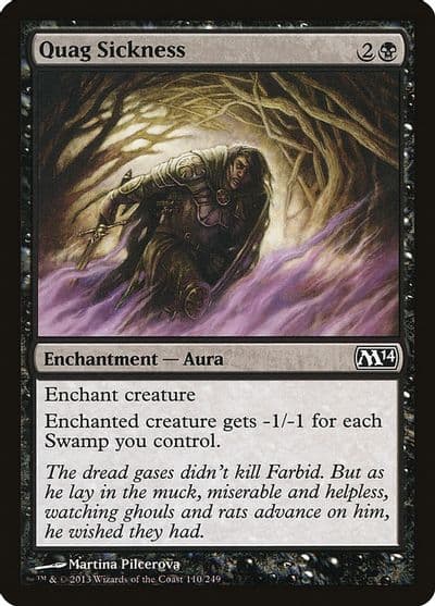 Quag Sickness Magic 2014 (M14) Magic card