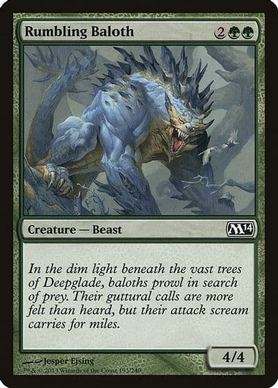 Rumbling Baloth Magic 2014 (M14) Magic card