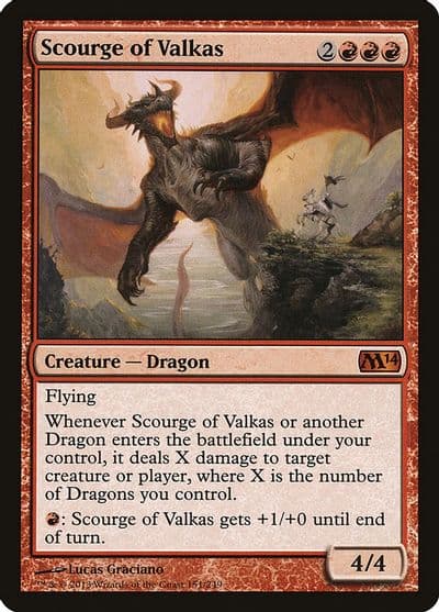 Scourge of Valkas Magic 2014 (M14) Magic card