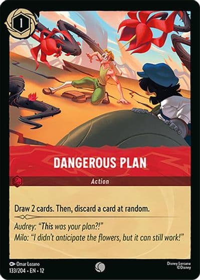 Dangerous Plan Wilds Unknown Lorcana card