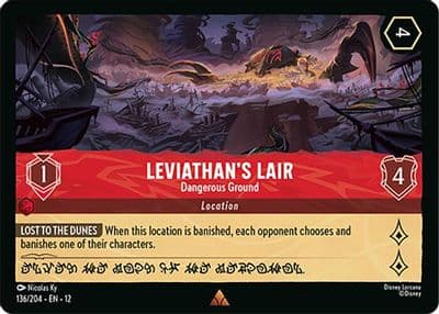 Leviathans Lair Dangerous Ground Wilds Unknown Lorcana card