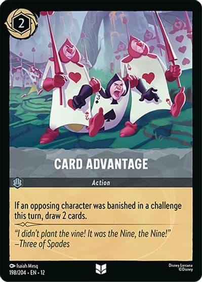 Card Advantage Wilds Unknown Lorcana card