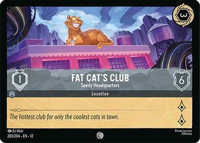 Fat Cats Club Seedy Headquarters Wilds Unknown Lorcana card