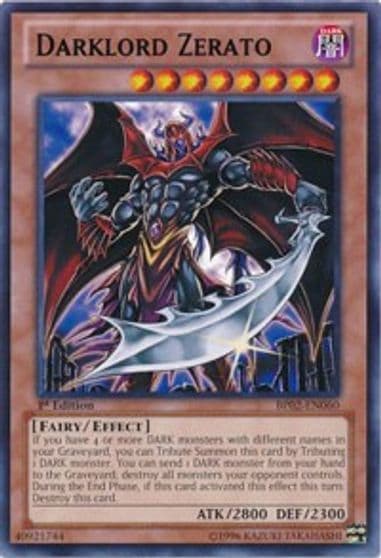 Darklord Zerato Battle Pack 2: War of the Giants Yu-Gi-Oh! card