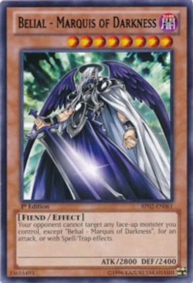Belial Marquis of Darkness Battle Pack 2: War of the Giants Yu-Gi-Oh! card