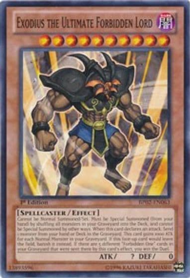 Exodius the Ultimate Forbidden Lord Battle Pack 2: War of the Giants Yu-Gi-Oh! card