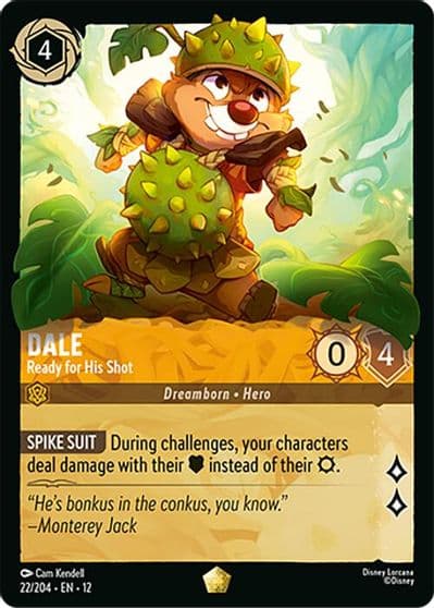 Dale Ready for His Shot Wilds Unknown Lorcana card