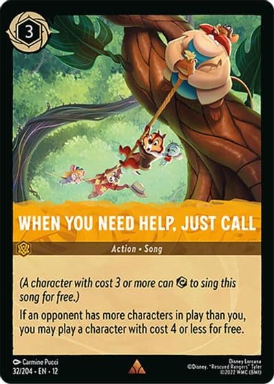 When You Need Help Just Call Wilds Unknown Lorcana card