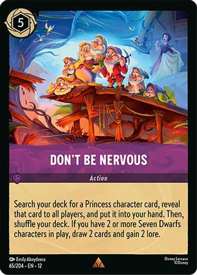 Dont Be Nervous Wilds Unknown Lorcana card