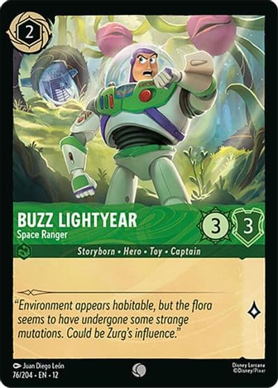 Buzz Lightyear Space Ranger Wilds Unknown Lorcana card