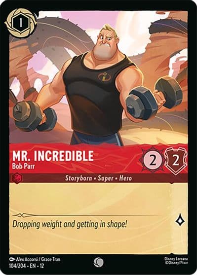 Mr Incredible Bob Parr Wilds Unknown Lorcana card