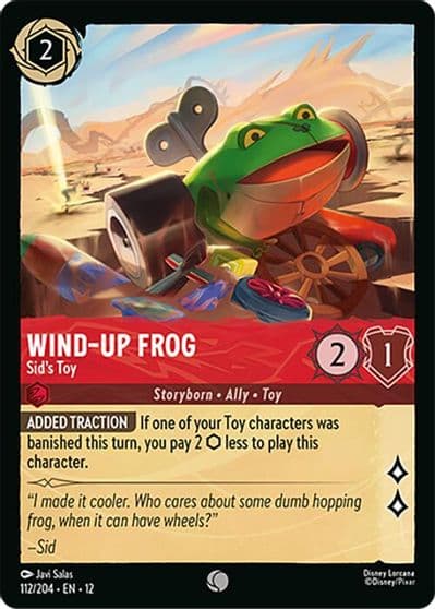 Wind Up Frog Sids Toy Wilds Unknown Lorcana card