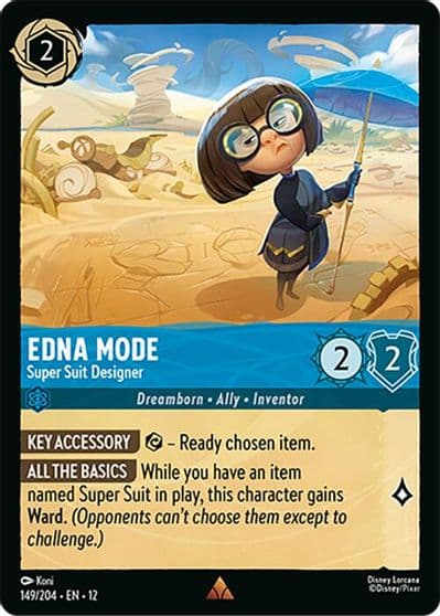 Edna Mode Super Suit Designer Wilds Unknown Lorcana card