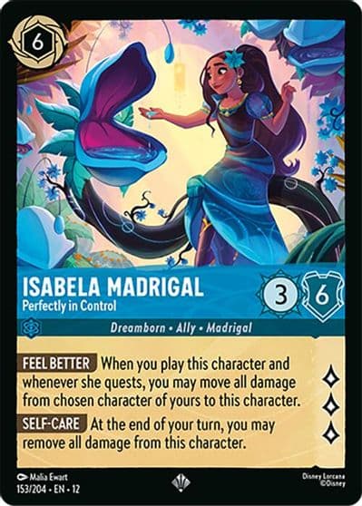 Isabela Madrigal Perfectly in Control Wilds Unknown Lorcana card