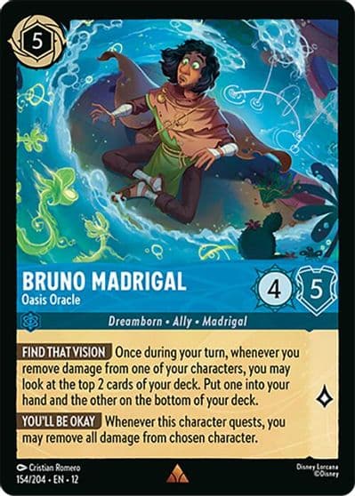 Bruno Madrigal Oasis Oracle Wilds Unknown Lorcana card