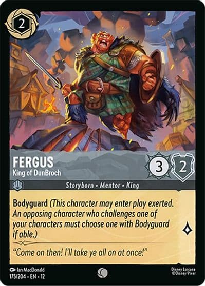 Fergus King of DunBroch Wilds Unknown Lorcana card