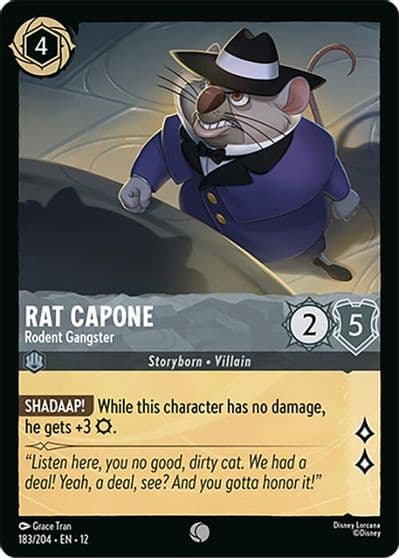 Rat Capone Rodent Gangster Wilds Unknown Lorcana card
