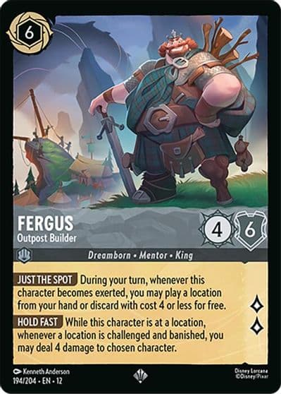 Fergus Outpost Builder Wilds Unknown Lorcana card