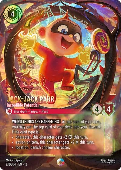 Jack Jack Parr Incredible Potential Enchanted Wilds Unknown Lorcana card