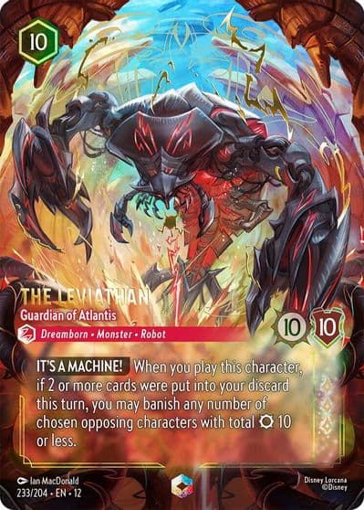 The Leviathan Guardian of Atlantis Enchanted Wilds Unknown Lorcana card