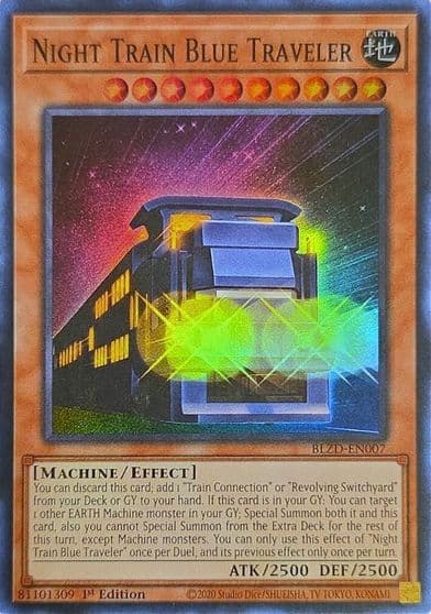 Night Train Blue Traveler Blazing Dominion Yu-Gi-Oh! card