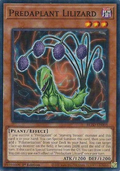 Predaplant Lilizard Blazing Dominion Yu-Gi-Oh! card