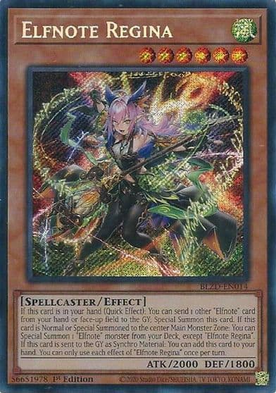 Elfnote Regina Blazing Dominion Yu-Gi-Oh! card