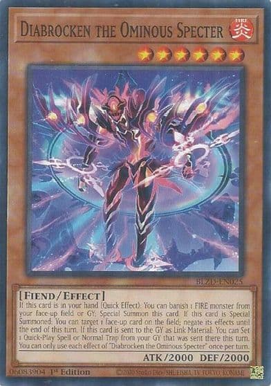 Diabrocken the Ominous Specter Blazing Dominion Yu-Gi-Oh! card